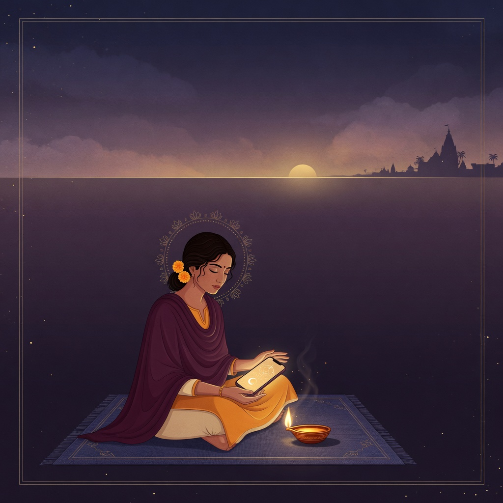 A seeker in quiet reflection